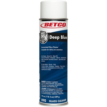 Betco Deep Blue Glass & Surface Cleaner - Foam Spray 902300